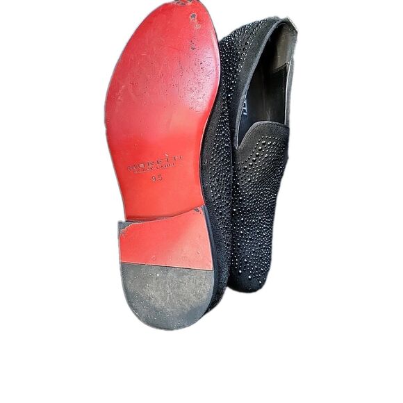 Moretti Black Label Rhinestone Black Men's Shoes Size 9.5 Style# M31594 - Picture 4 of 4